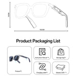 Occhiali intelligenti Yesido IO41 con Bluetooth, impermeabili IP54, chiamate HD e comfort audio a orecchio aperto., IO41