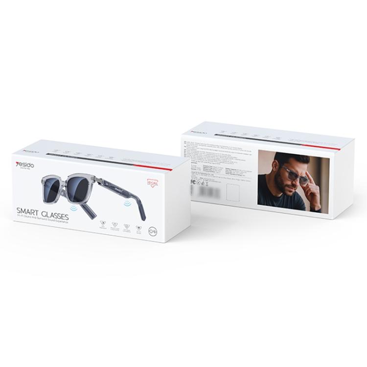 Occhiali intelligenti Yesido IO41 con Bluetooth, impermeabili IP54, chiamate HD e comfort audio a orecchio aperto., IO41