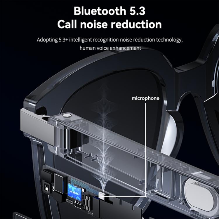 Occhiali intelligenti Yesido IO41 con Bluetooth, impermeabili IP54, chiamate HD e comfort audio a orecchio aperto., IO41