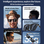 Occhiali audio intelligenti Yesido IO38, compatibili con Bluetooth 5.0, con suono Hi-Fi, chiamate in vivavoce, ricarica magnetica e batteria a lunga durata., IO38
