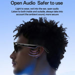 Occhiali audio intelligenti Yesido IO38, compatibili con Bluetooth 5.0, con suono Hi-Fi, chiamate in vivavoce, ricarica magnetica e batteria a lunga durata., IO38