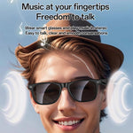 Occhiali audio intelligenti Yesido IO38, compatibili con Bluetooth 5.0, con suono Hi-Fi, chiamate in vivavoce, ricarica magnetica e batteria a lunga durata., IO38