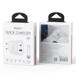 Set di caricabatterie rapido Yesido PD45W con doppia interfaccia USB e Type-C, EU Plug, UK Plug, US Plug
