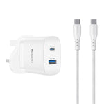 Set di caricabatterie rapido Yesido PD45W con doppia interfaccia USB e Type-C, EU Plug, UK Plug, US Plug