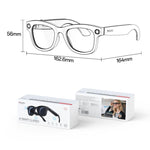 Occhiali intelligenti Yesido IO42 IP67 impermeabili con intelligenza artificiale, fotocamera HD, supporto multilingue, cancellazione del rumore con doppio microfono, design ergonomico., IO42