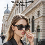Occhiali intelligenti Yesido IO42 IP67 impermeabili con intelligenza artificiale, fotocamera HD, supporto multilingue, cancellazione del rumore con doppio microfono, design ergonomico., IO42