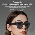 Occhiali intelligenti Yesido IO42 IP67 impermeabili con intelligenza artificiale, fotocamera HD, supporto multilingue, cancellazione del rumore con doppio microfono, design ergonomico., IO42