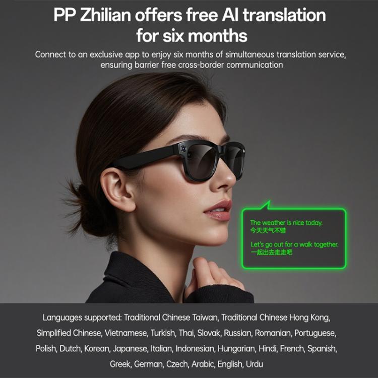 Occhiali intelligenti Yesido IO42 IP67 impermeabili con intelligenza artificiale, fotocamera HD, supporto multilingue, cancellazione del rumore con doppio microfono, design ergonomico., IO42