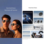 Occhiali audio intelligenti Yesido IO44, cuffie Bluetooth 5.4 a orecchio aperto / occhiali da sole polarizzati con microfono per viaggi e lavoro, IO44