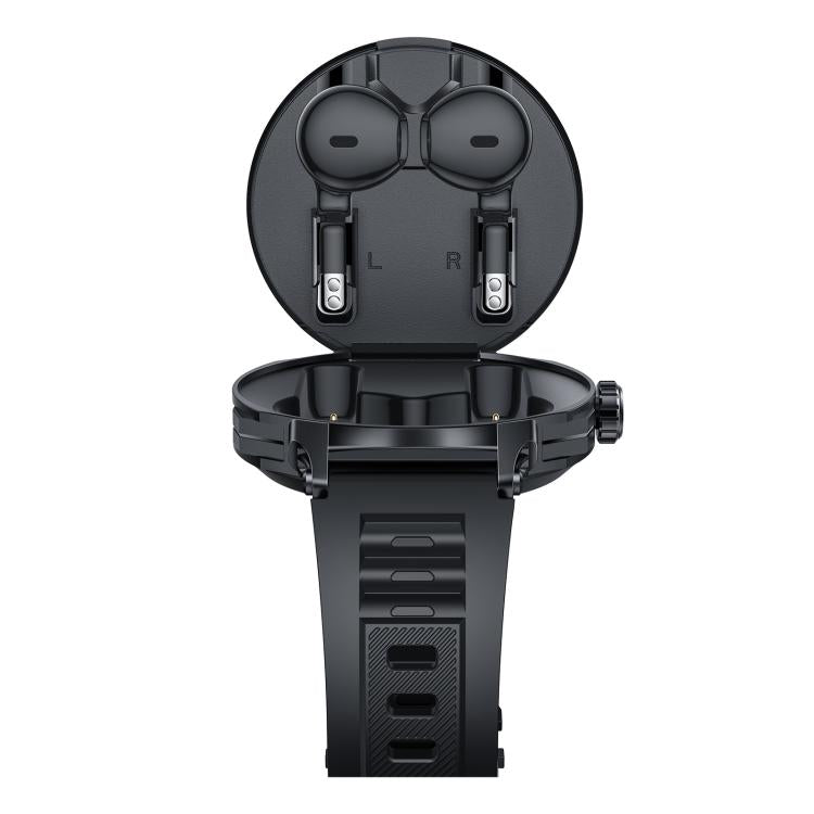 Smartwatch Yesido IO50 con auricolari TWS, smartwatch 2 in 1 compatibile con Bluetooth con custodia di ricarica, display HD da 1,46 pollici, NFC