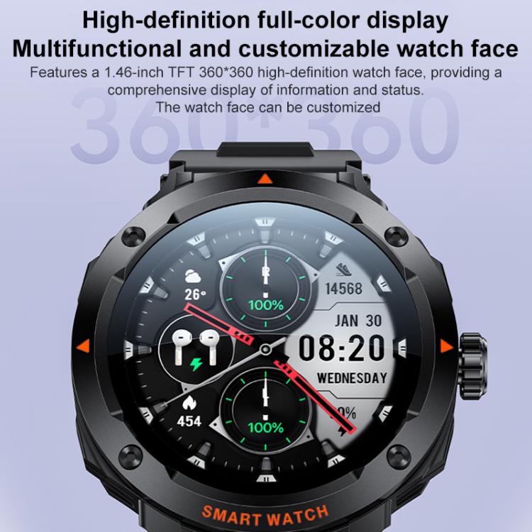 Smartwatch Yesido IO50 con auricolari TWS, smartwatch 2 in 1 compatibile con Bluetooth con custodia di ricarica, display HD da 1,46 pollici, NFC