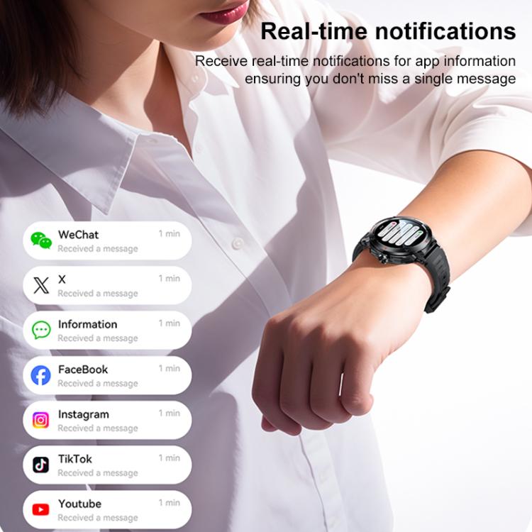 Smartwatch Yesido IO50 con auricolari TWS, smartwatch 2 in 1 compatibile con Bluetooth con custodia di ricarica, display HD da 1,46 pollici, NFC