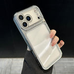 Custodia per telefono ibrida in PC e TPU con strass galvanizzati, For iPhone 17 Pro Max, For iPhone 17 Pro