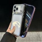 Custodia per telefono ibrida in PC e TPU con strass galvanizzati, For iPhone 17 Pro Max, For iPhone 17 Pro