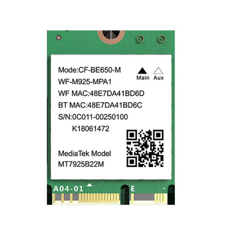 COMFAST CF-BE650-M 6500Mbps WiFi7 Tri-Band M.2 Interface Laptop Wireless Network Card WiFi Module, CF-BE650-M
