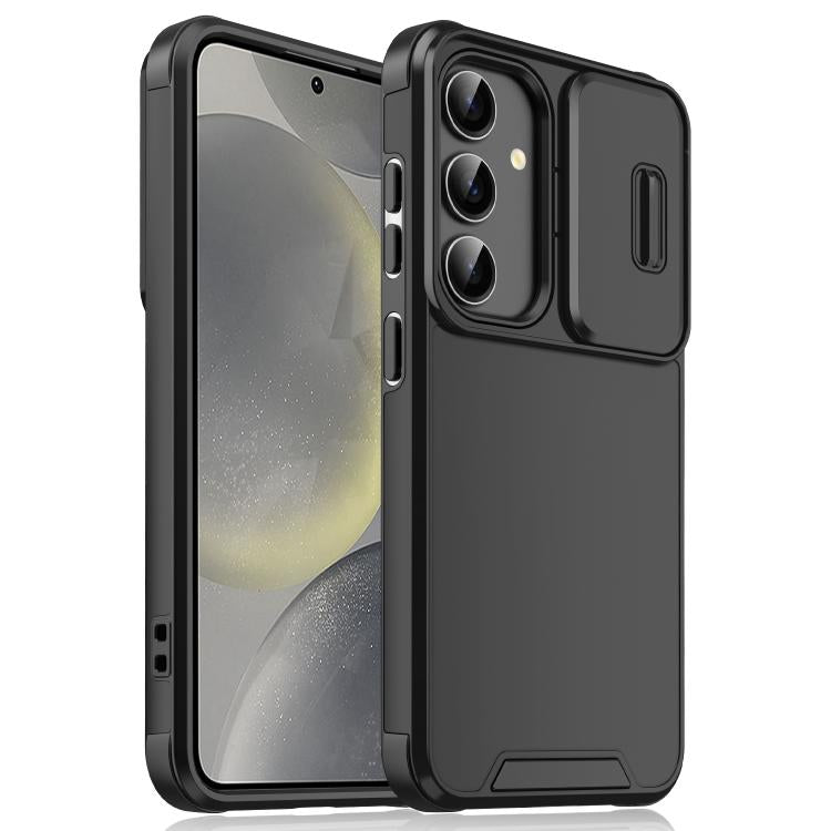 Custodia per telefono scorrevole in TPU + PC con protezione per fotocamera., For Samsung Galaxy S26+ 5G, For Samsung Galaxy S26 Ultra 5G, For Samsung Galaxy S26 5G, For Samsung Galaxy S25 5G
