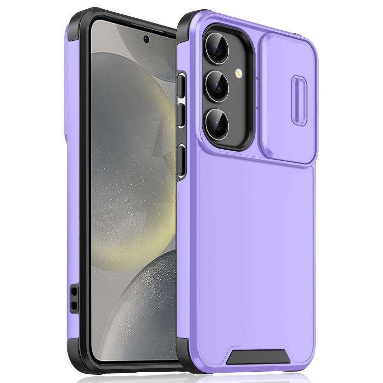 Custodia per telefono scorrevole in TPU + PC con protezione per fotocamera., For Samsung Galaxy S26+ 5G, For Samsung Galaxy S26 Ultra 5G, For Samsung Galaxy S26 5G, For Samsung Galaxy S25 5G
