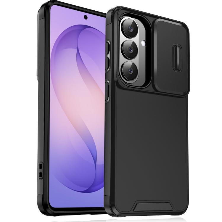 Custodia per telefono scorrevole in TPU + PC con protezione per fotocamera., For Samsung Galaxy S26+ 5G, For Samsung Galaxy S26 Ultra 5G, For Samsung Galaxy S26 5G, For Samsung Galaxy S25 5G