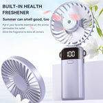 Ventilatore portatile pieghevole S1 Ice Feel con display LED
