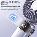 Ventilatore portatile pieghevole S1 Ice Feel con display LED