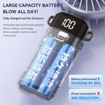 Ventilatore portatile pieghevole S1 Ice Feel con display LED