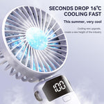 Ventilatore portatile pieghevole S1 Ice Feel con display LED
