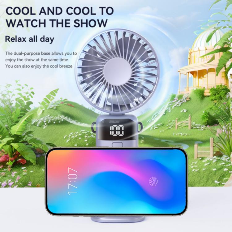 Ventilatore portatile pieghevole S1 Ice Feel con display LED
