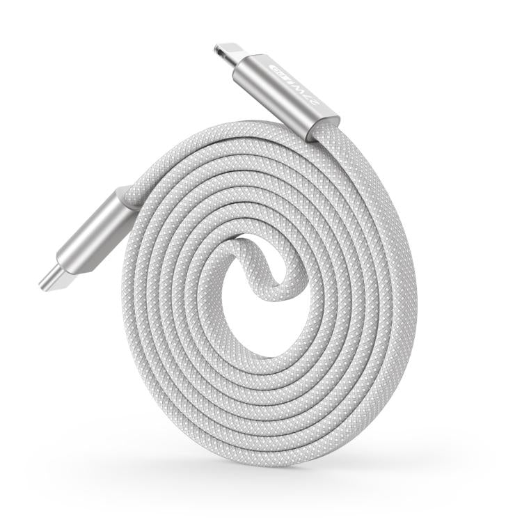 Cavo dati DUX DUCIS AUTO Serie 27W da Type-C a 8 pin con rivestimento magnetico in nylon intrecciato, lunghezza: 1 m, Type-C to 8 Pin