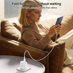 Set caricabatterie Yesido da 18 W con interfaccia USB singola e cavo da USB a Type-C., EU Plug, UK Plug, US Plug