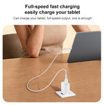 Set caricabatterie Yesido da 18 W con interfaccia USB singola e cavo da USB a Type-C., EU Plug, UK Plug, US Plug