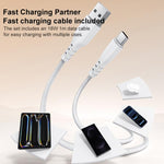 Set caricabatterie Yesido da 18 W con interfaccia USB singola e cavo da USB a Type-C., EU Plug, UK Plug, US Plug