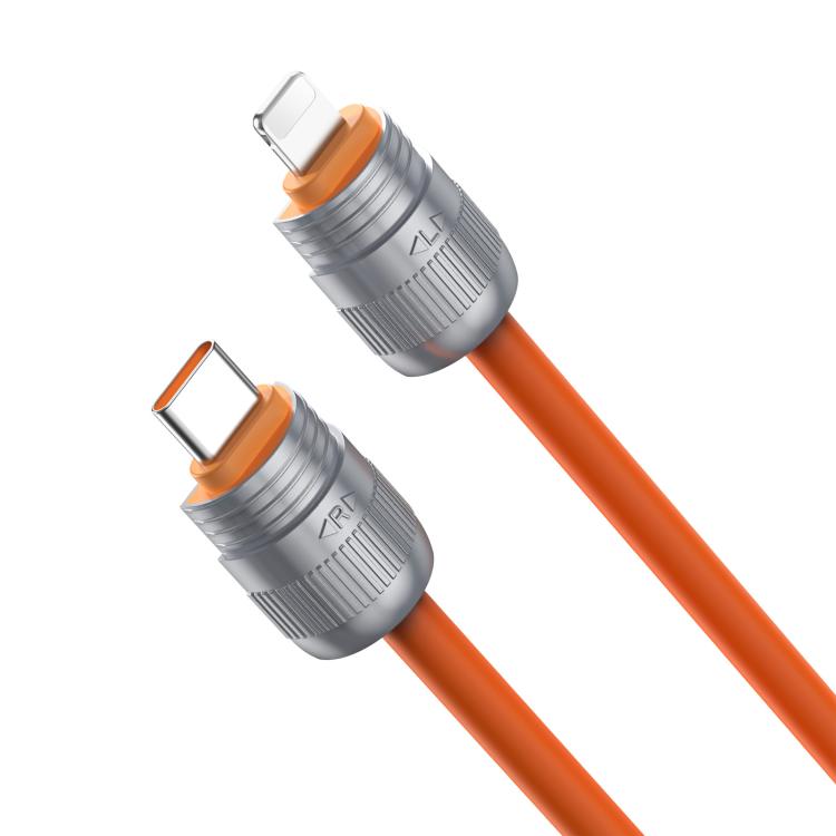Cavo dati a ricarica rapida DUX DUCIS serie LCBA da 27 W, da Type-C a 8 pin, con laccetto, lunghezza: 30 cm, Type-C to 8 Pin