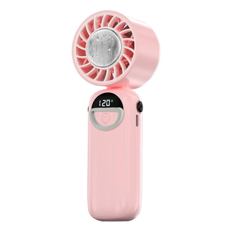 Ventilatore portatile da collo pieghevole con display LED