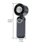 Ventilatore portatile da collo pieghevole con display LED