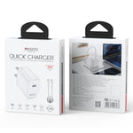 Set di caricabatterie rapido Yesido YC20U PD35W con porta singola USB-C/Type-C e cavo da Type-C a Type-C., YC20U