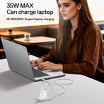 Set di caricabatterie rapido Yesido YC20U PD35W con porta singola USB-C/Type-C e cavo da Type-C a Type-C., YC20U