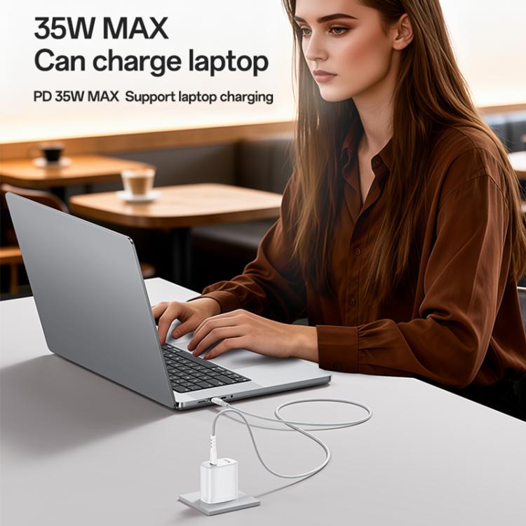 Set di caricabatterie rapido Yesido YC20U PD35W con porta singola USB-C/Type-C e cavo da Type-C a Type-C., YC20U