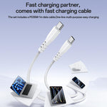 Set di caricabatterie rapido Yesido YC20U PD35W con porta singola USB-C/Type-C e cavo da Type-C a Type-C., YC20U
