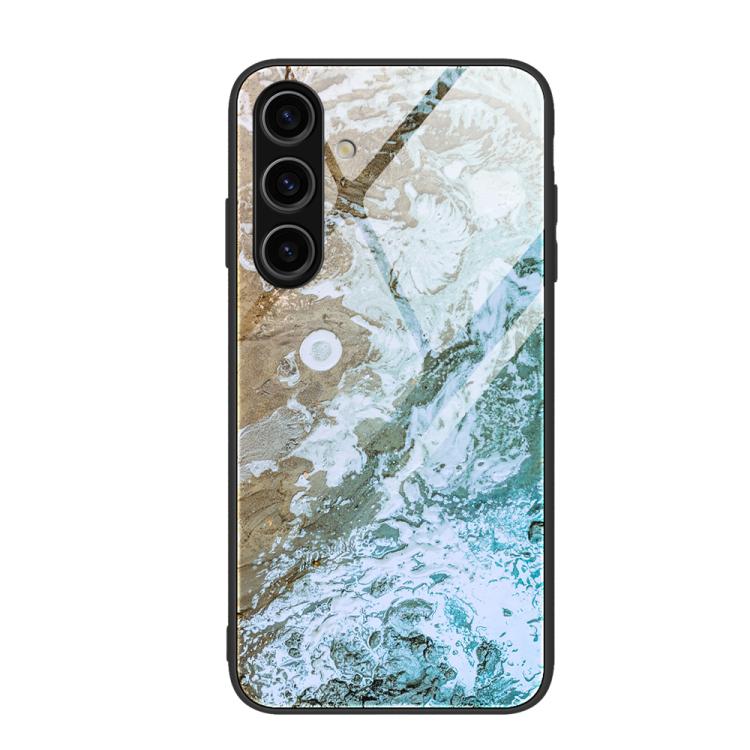 Custodia protettiva per telefono in vetro con motivo marmorizzato, For Samsung Galaxy S26+ 5G, For Samsung Galaxy S26 Ultra 5G, For Samsung Galaxy S26 5G