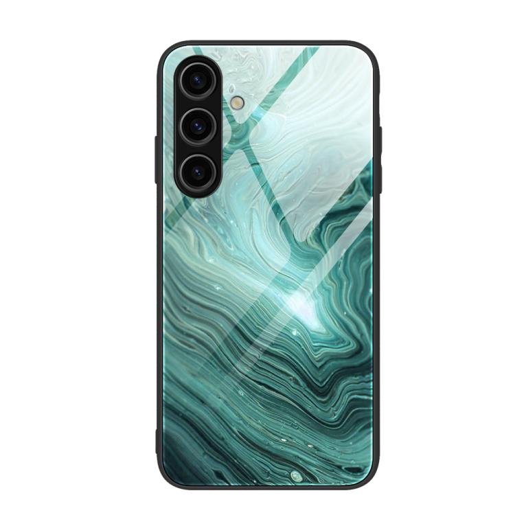 Custodia protettiva per telefono in vetro con motivo marmorizzato, For Samsung Galaxy S26+ 5G, For Samsung Galaxy S26 Ultra 5G, For Samsung Galaxy S26 5G