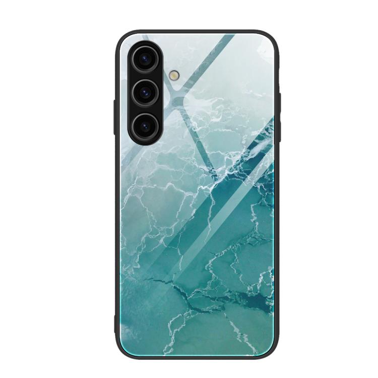 Custodia protettiva per telefono in vetro con motivo marmorizzato, For Samsung Galaxy S26+ 5G, For Samsung Galaxy S26 Ultra 5G, For Samsung Galaxy S26 5G