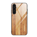 Custodia per telefono in vetro con effetto legno, For Samsung Galaxy S26+ 5G, For Samsung Galaxy S26 Ultra 5G, For Samsung Galaxy S26 5G