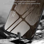 Custodia per telefono in vetro con effetto legno, For Samsung Galaxy S26+ 5G, For Samsung Galaxy S26 Ultra 5G, For Samsung Galaxy S26 5G