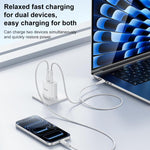 Kit caricabatterie rapido doppio Yesido PD45W Type-C con cavo da Type-C a Type-C, US Plug, EU Plug, UK Plug