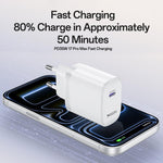 Set di caricabatterie rapido Yesido YC107 PD35W con porta singola USB-C/Type-C e cavo da Type-C a Type-C., YC107