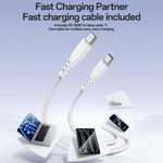 Set di caricabatterie rapido Yesido YC107 PD35W con porta singola USB-C/Type-C e cavo da Type-C a Type-C., YC107