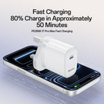 Set caricabatterie rapido Yesido YC153 PD35W a porta singola USB-C/Type-C con cavo da Type-C a Type-C., YC153