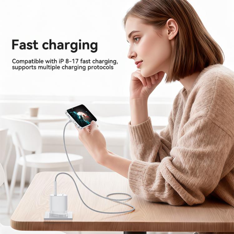 Set caricabatterie rapido Yesido YC153 PD35W a porta singola USB-C/Type-C con cavo da Type-C a Type-C., YC153