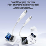 Set caricabatterie rapido Yesido YC153 PD35W a porta singola USB-C/Type-C con cavo da Type-C a Type-C., YC153