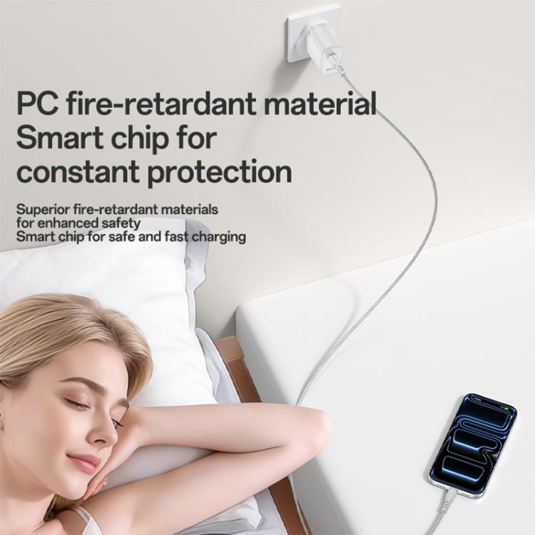 Set caricabatterie rapido Yesido YC153 PD35W a porta singola USB-C/Type-C con cavo da Type-C a Type-C., YC153